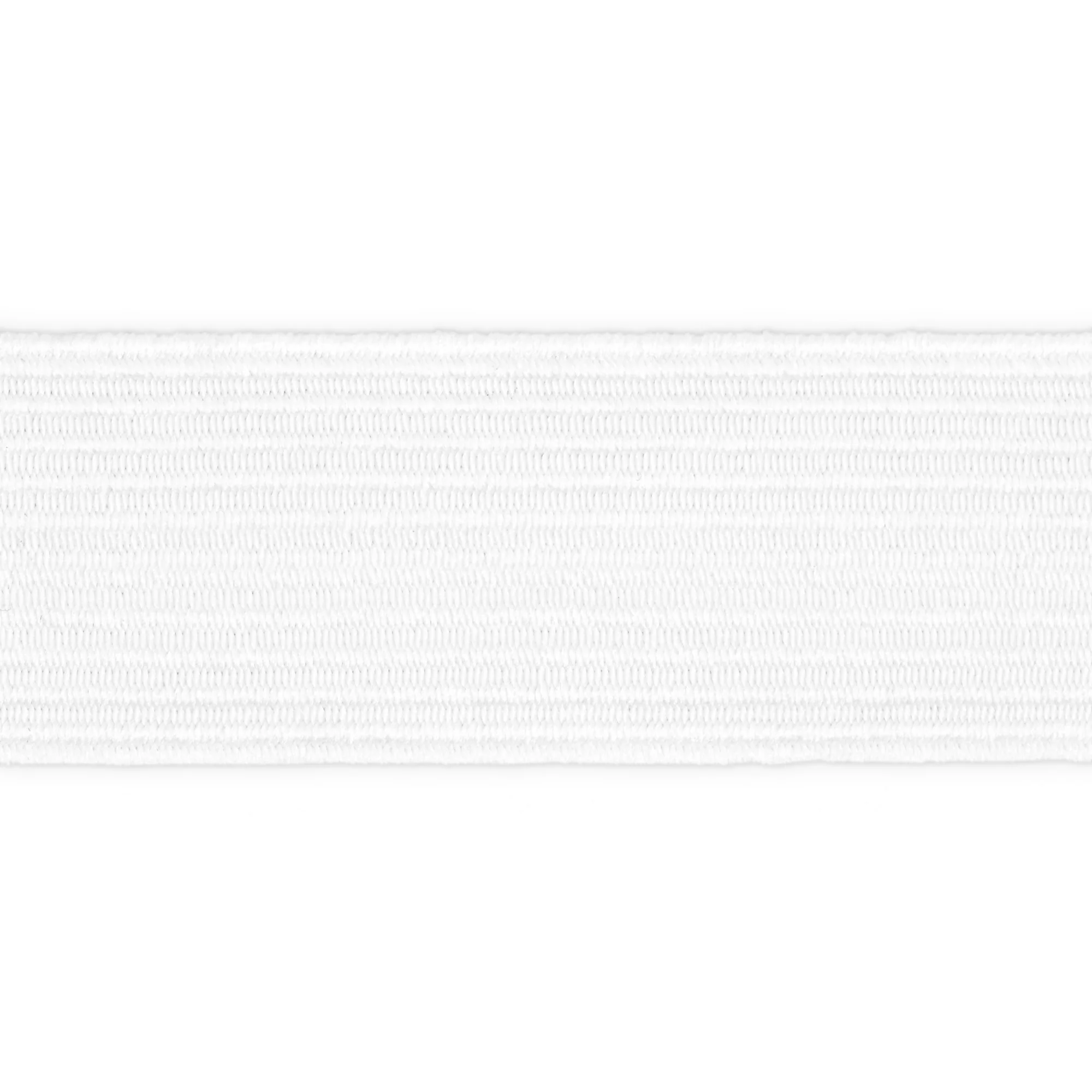 1" White Braided Elastic, 4 yd - Image 3