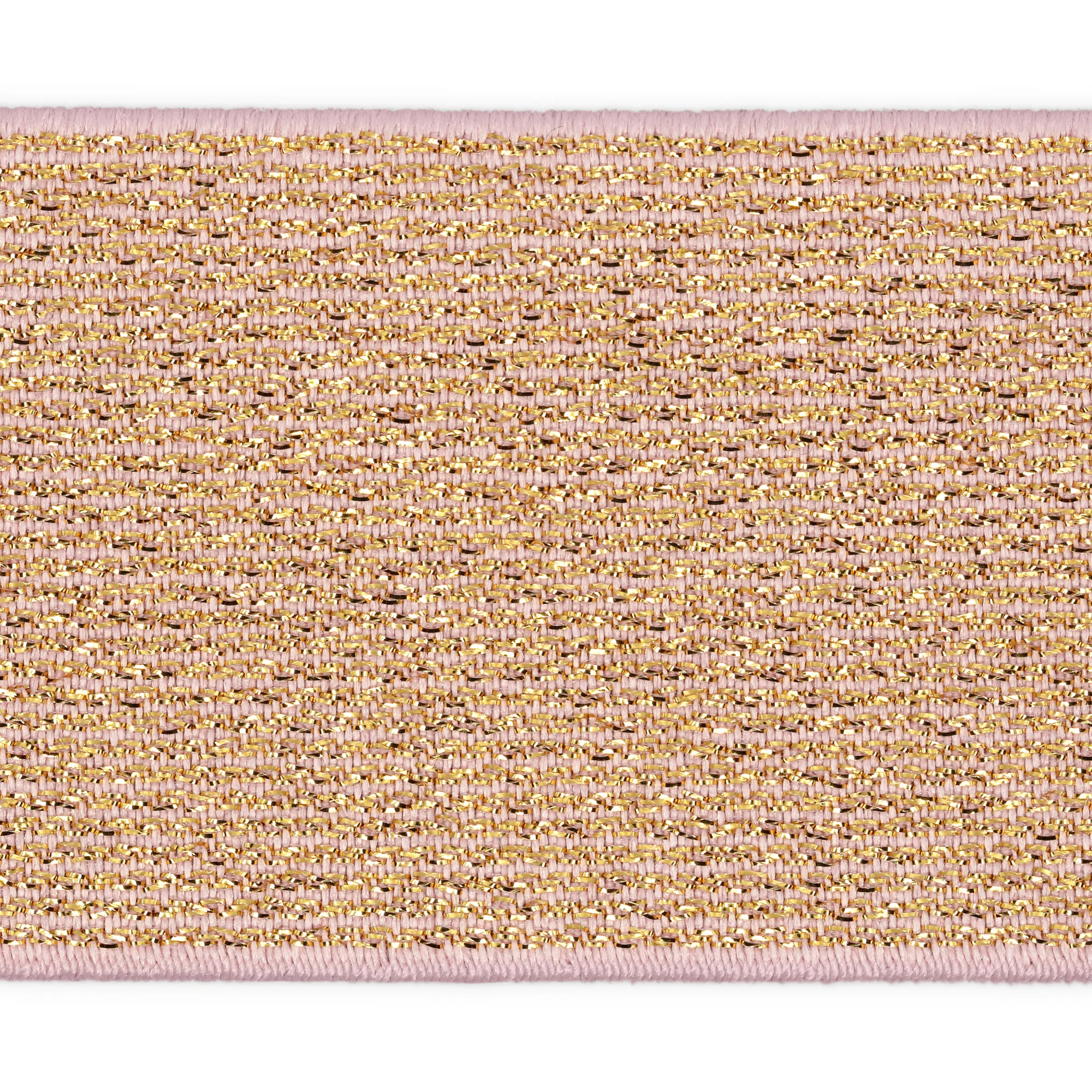 1-3/4" Metallic Waistband Elastic, Rose Gold Metallic, 2 yd - Image 3