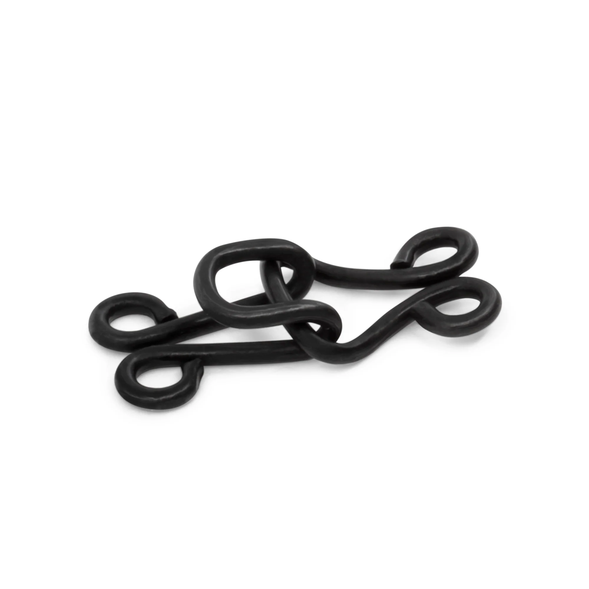 Coat Hooks & Eyes, 4 pc, Black - Image 2