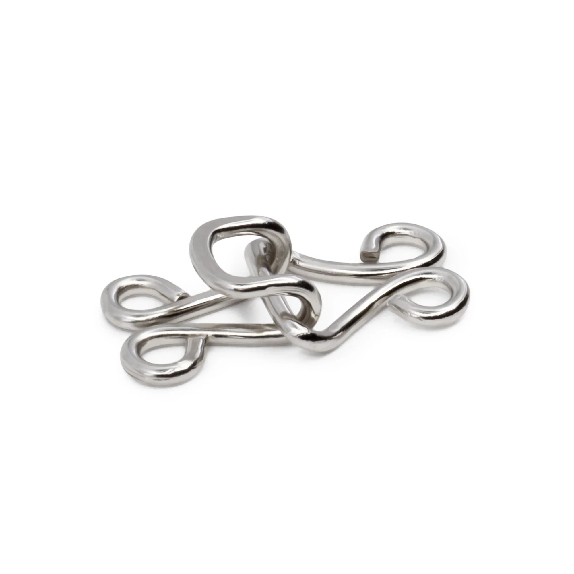 Coat Hooks & Eyes, 4 pc, Nickel - Image 2