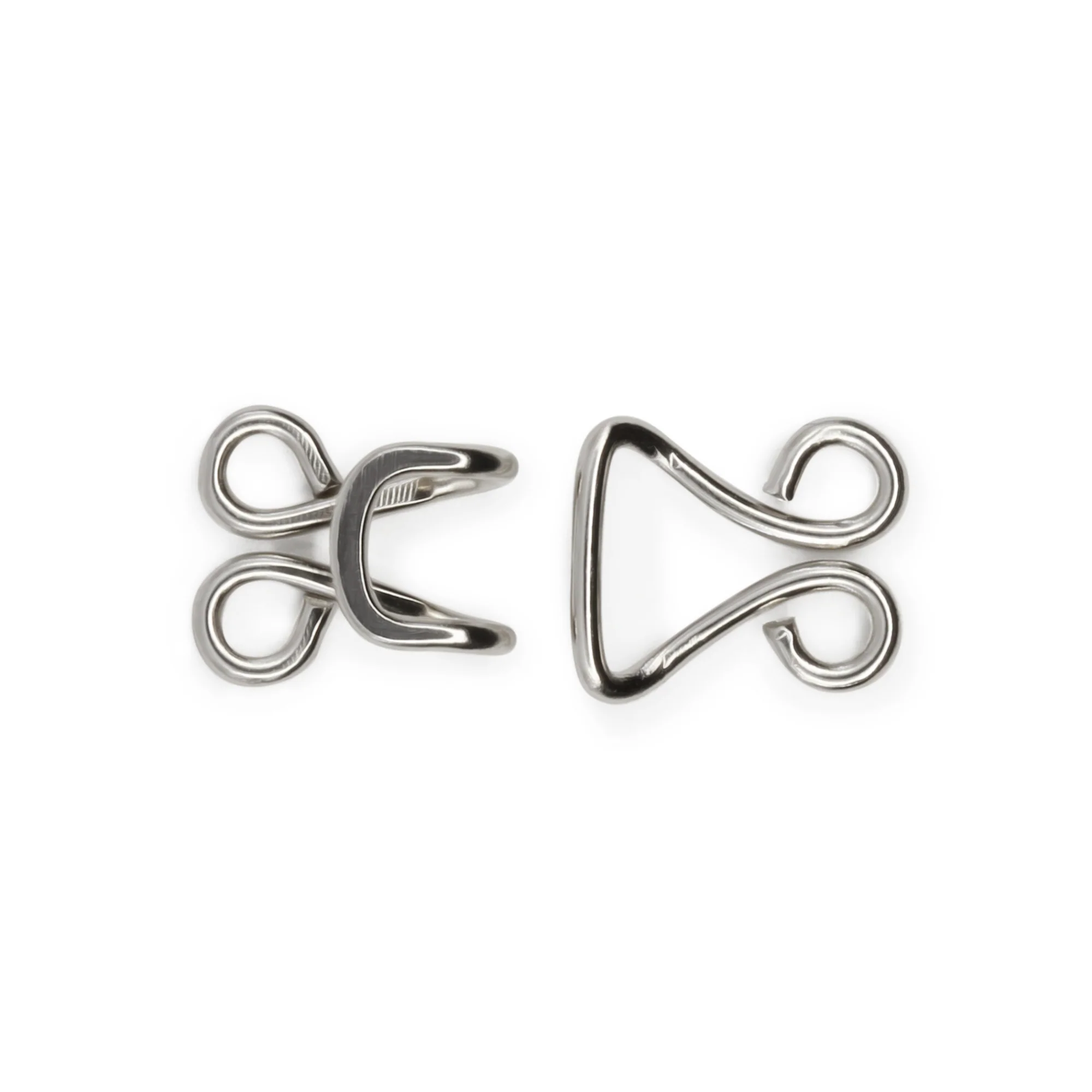 Coat Hooks & Eyes, 4 pc, Nickel - Image 3