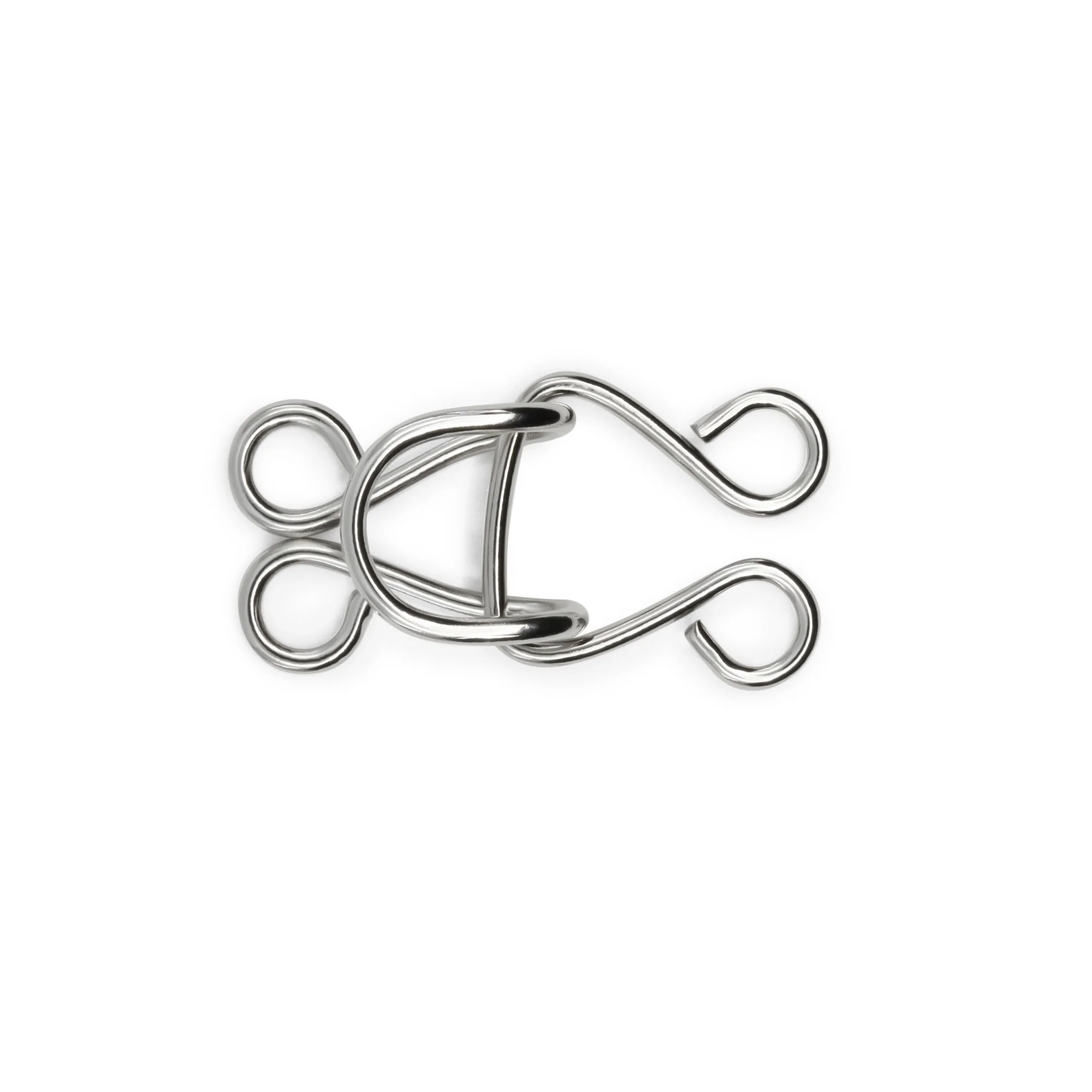 Extra-Large Hooks & Eyes, 3 Sets, Nickel - Image 4