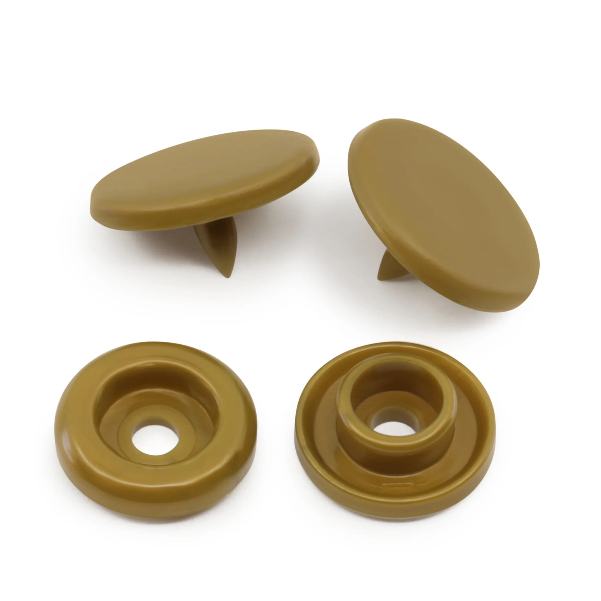 Plastic Color Snaps, 12 Sets, Gold - Image 3