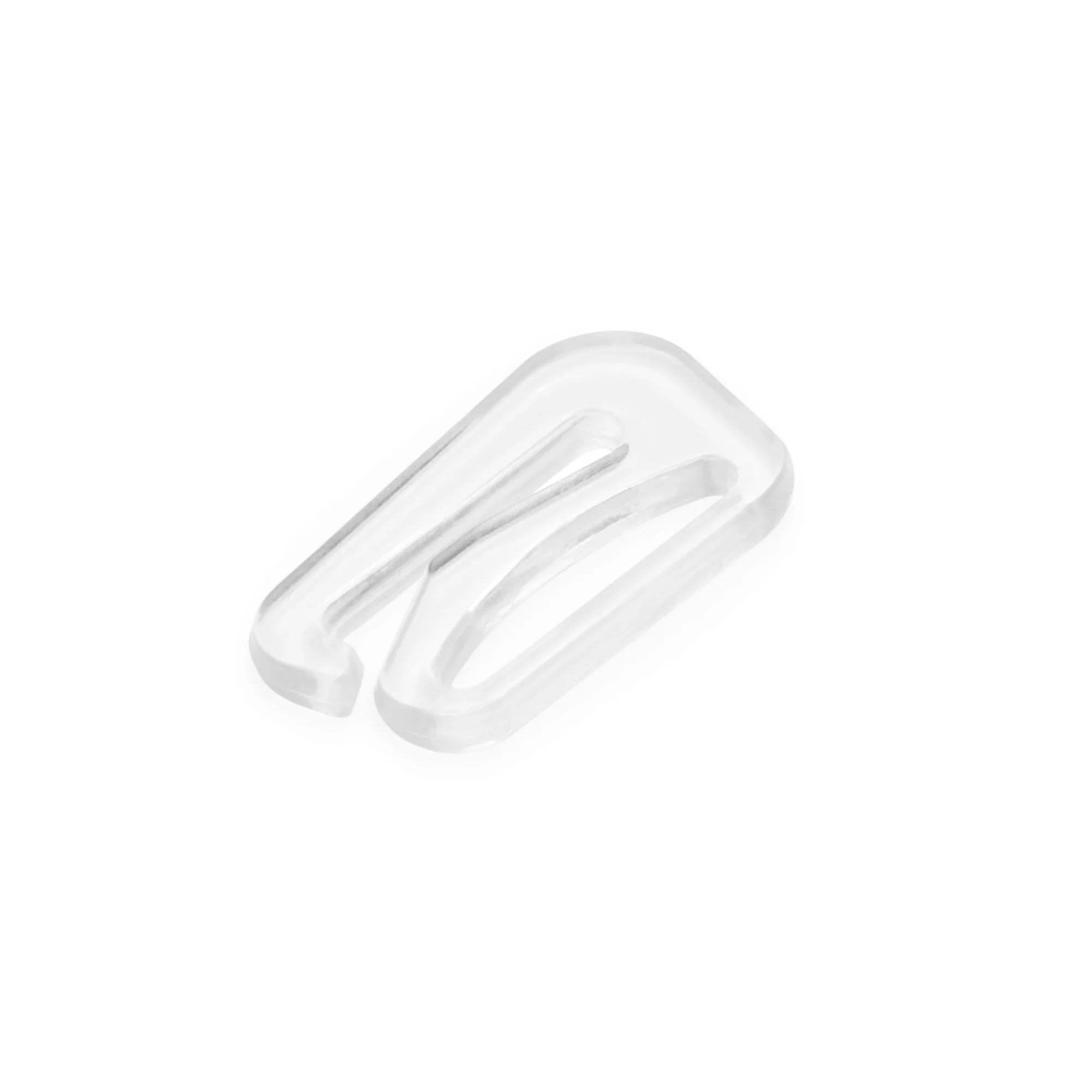3/4" Swim Suit Bra Hooks, 2 pc, Clear - Image 2