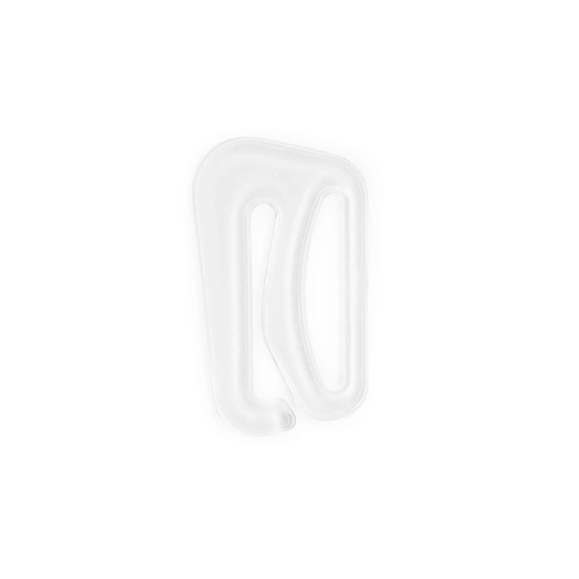 3/4" Swim Suit Bra Hooks, 2 pc, Clear - Image 3