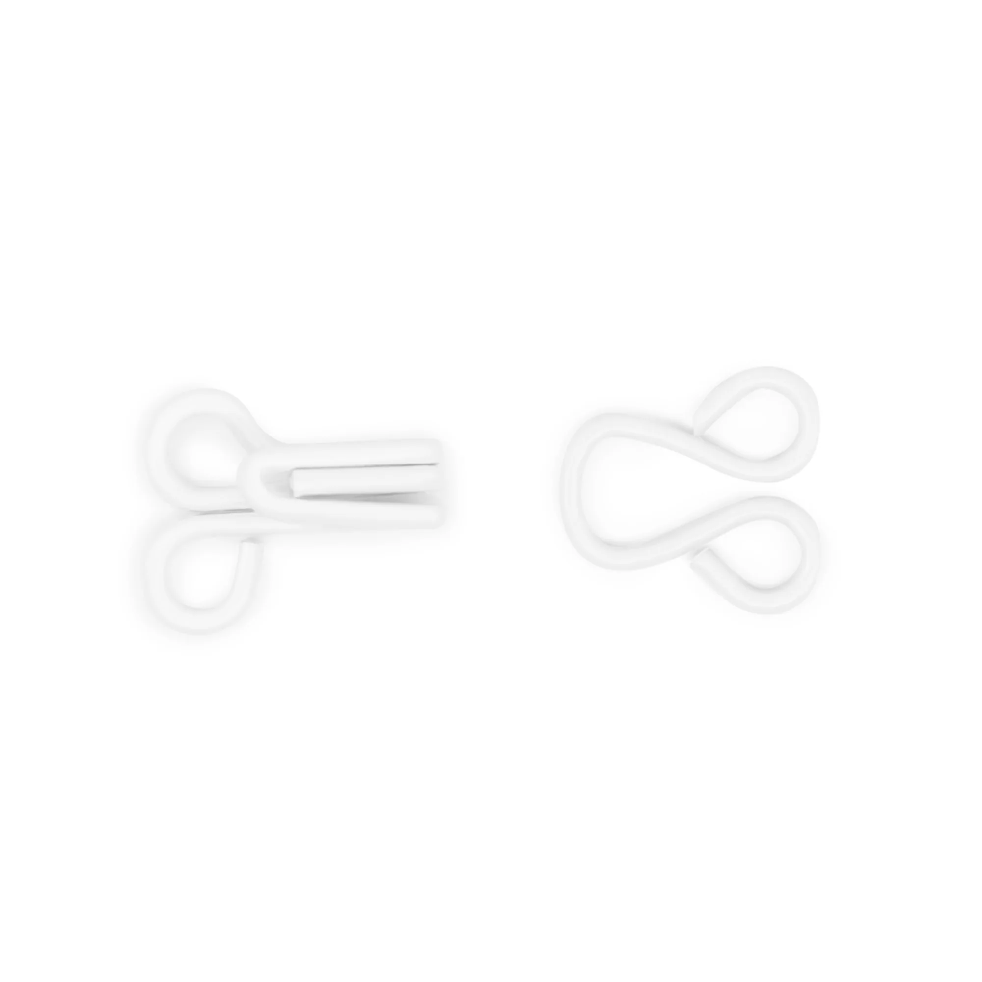 Hooks & Eyes, Size 1, 72 Sets, White - Image 3