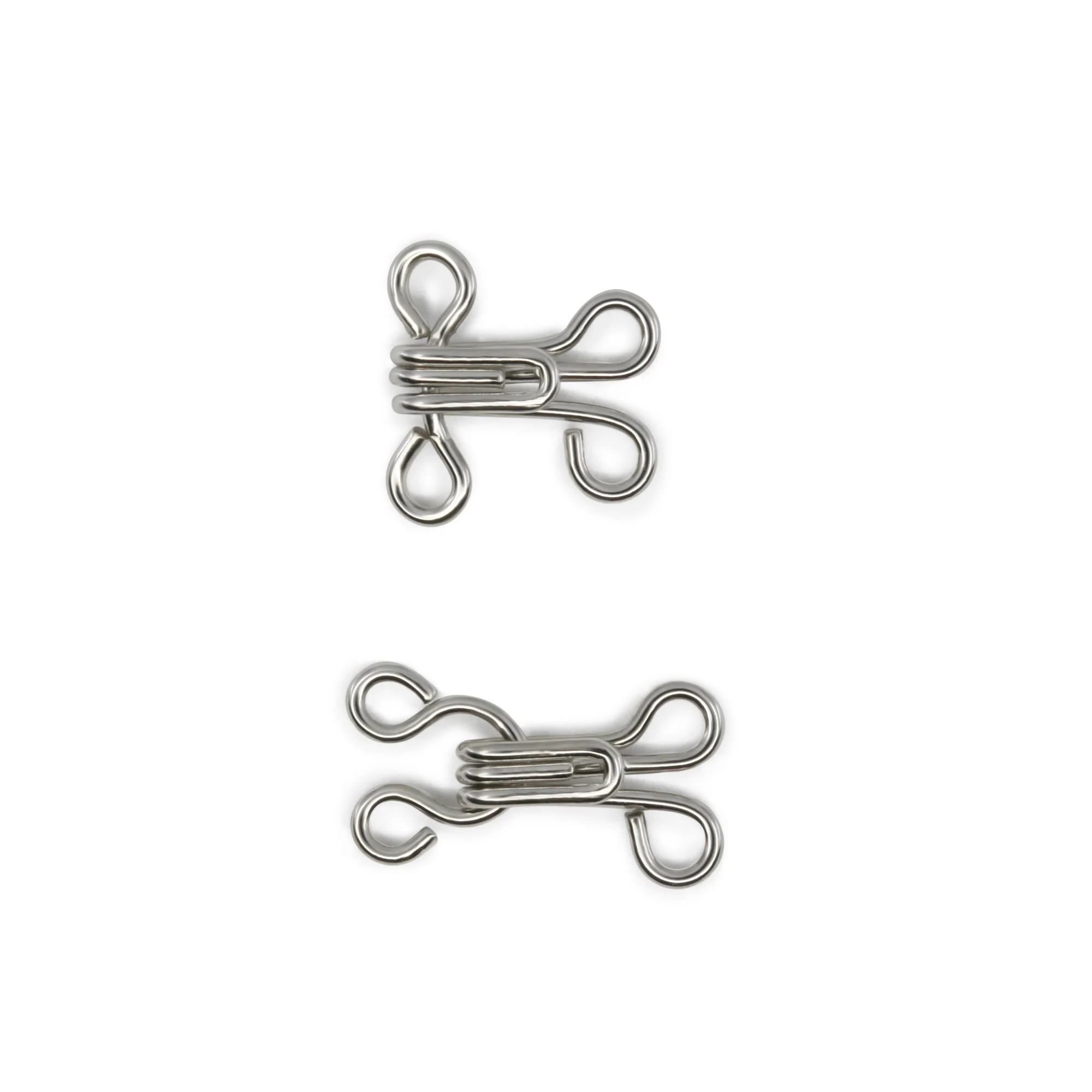 Hooks & Eyes, Size 3, 96 Sets, Nickel - Image 4