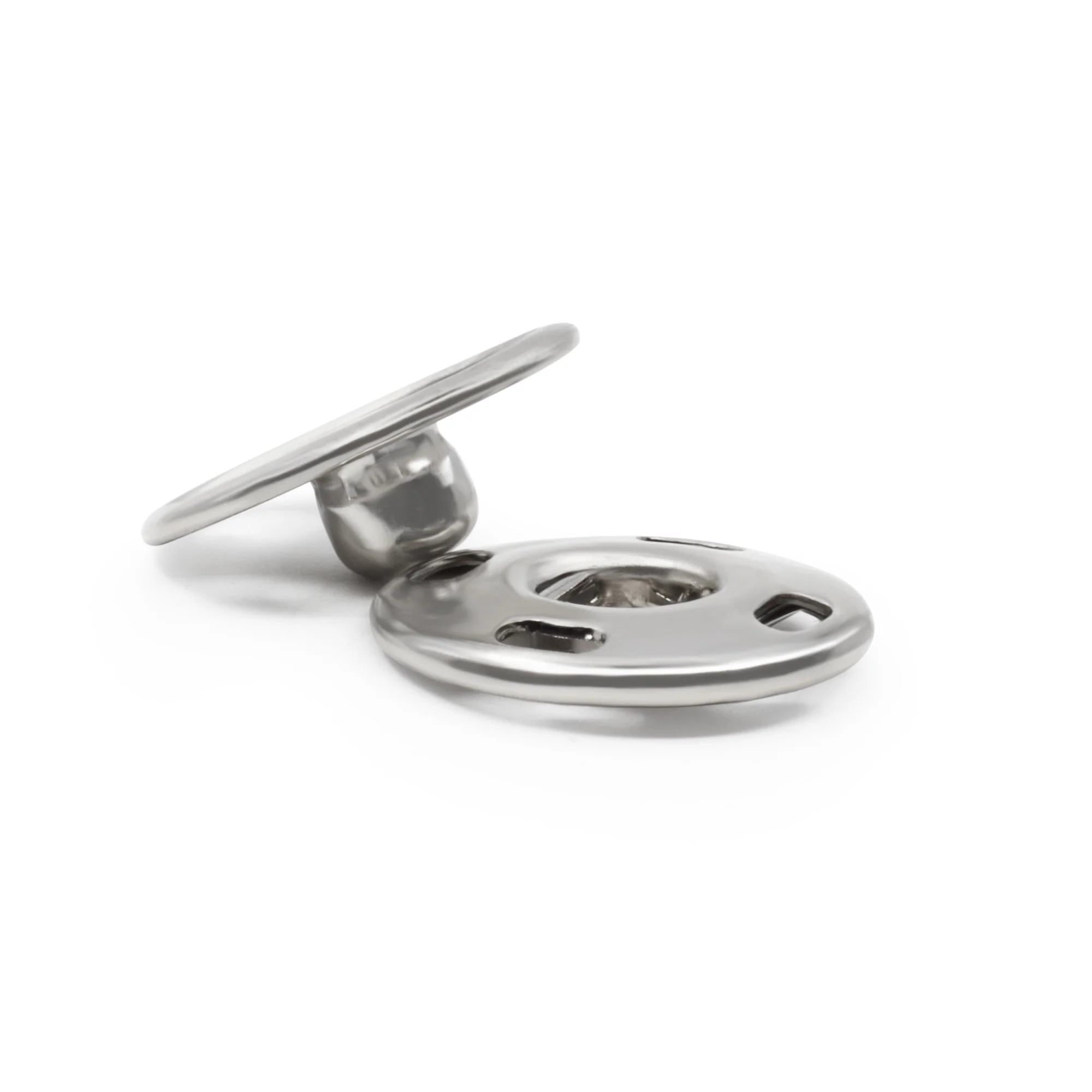 Sew-On Snaps, 48 Sets, Size 5/8", Nickel - Image 3