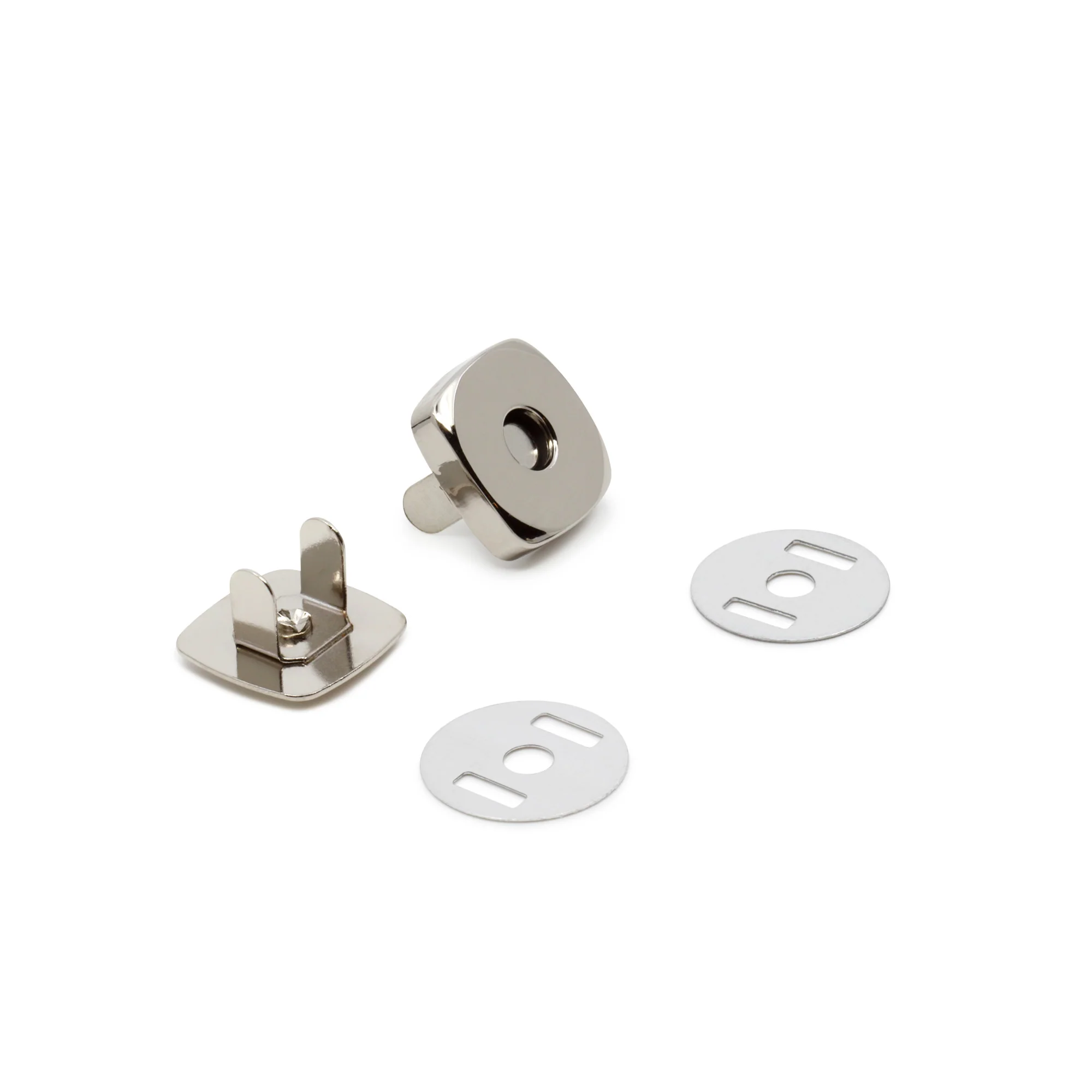 3/4" Magnetic Snaps, 12 Sets, Nickel - Image 3