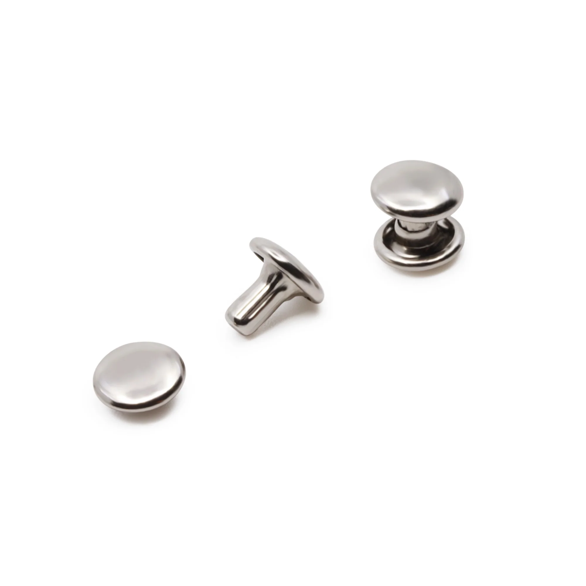 Double-Cap Rivets & Tools, 120 Sets, Nickel - Image 2
