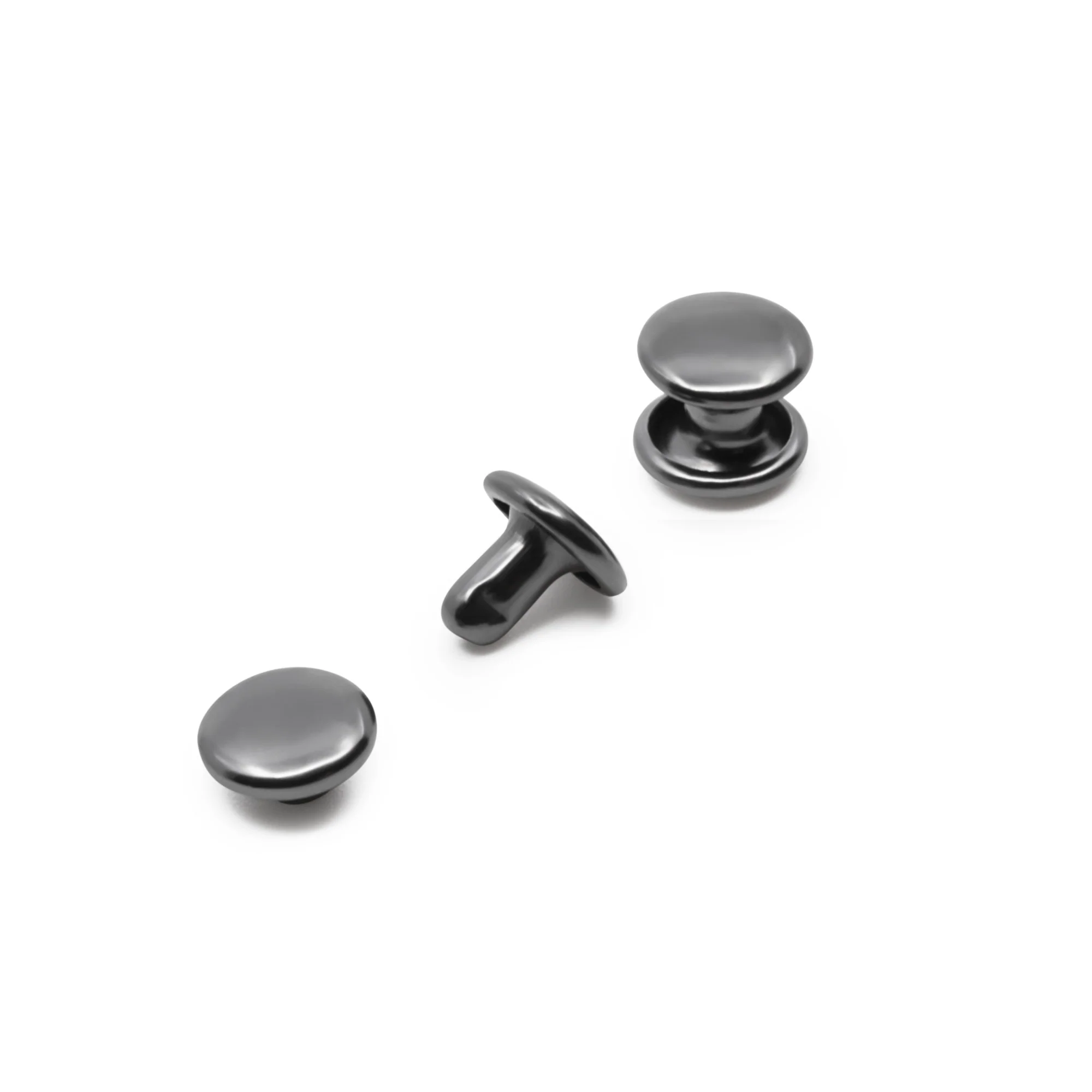 Double-Cap Rivets & Tools, 120 Sets, Gunmetal - Image 2