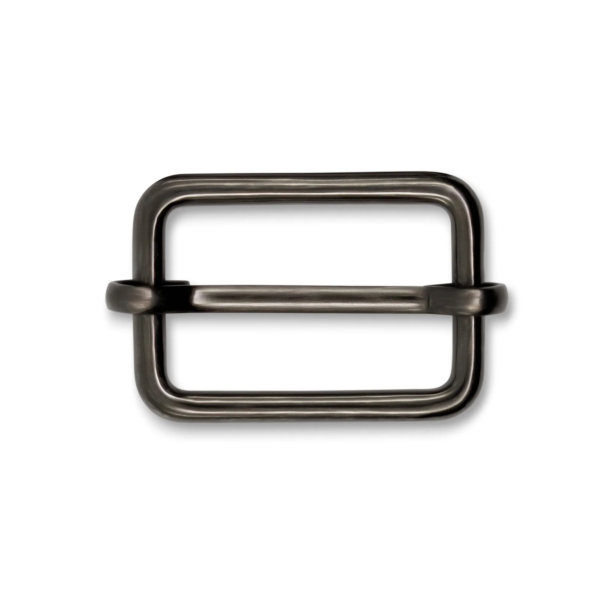 1" Adjustable Slide Buckles, Gunmetal, 12 pc - Image 3
