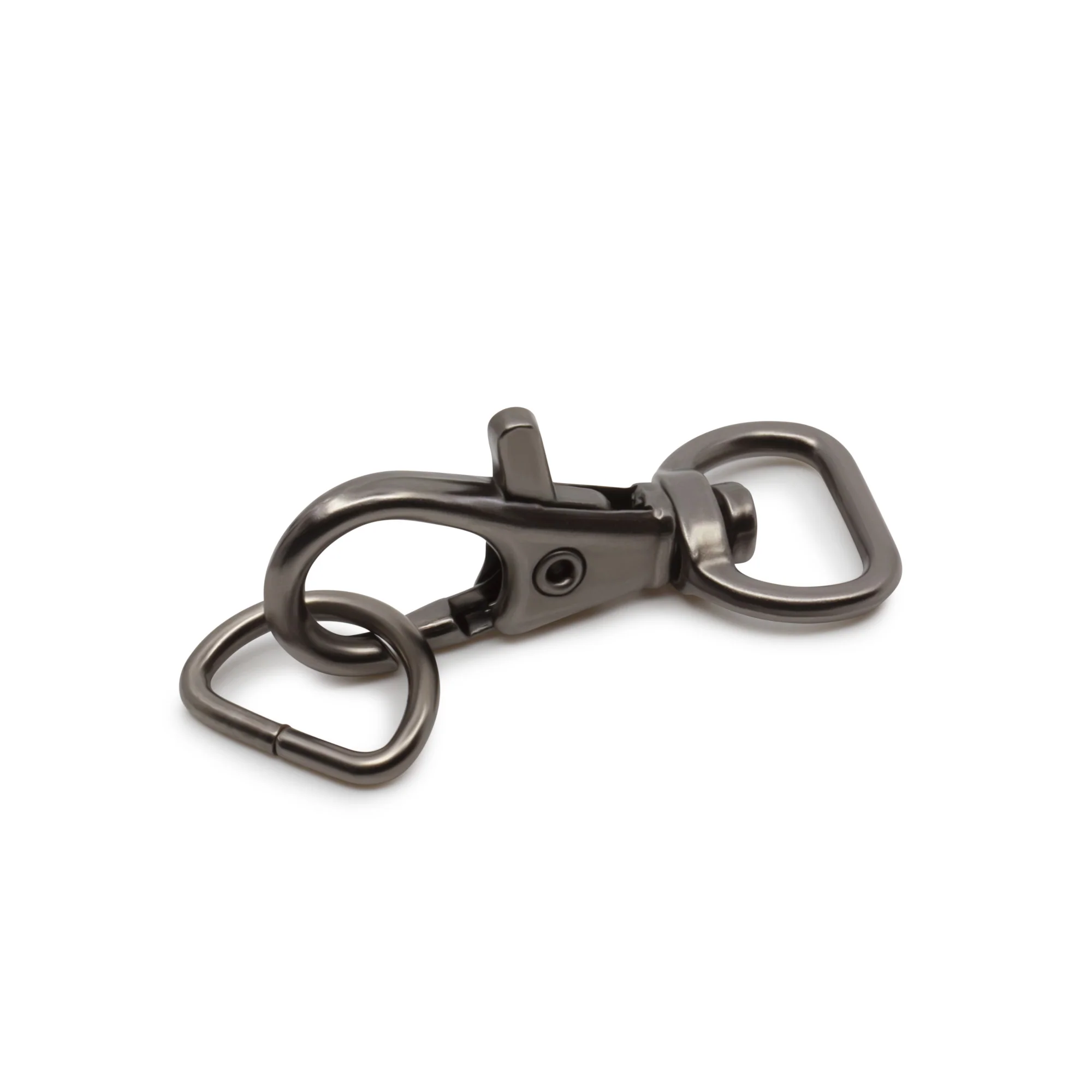 1/2" Swivel Hooks & D-Rings, Gunmetal, 12 Sets - Image 3