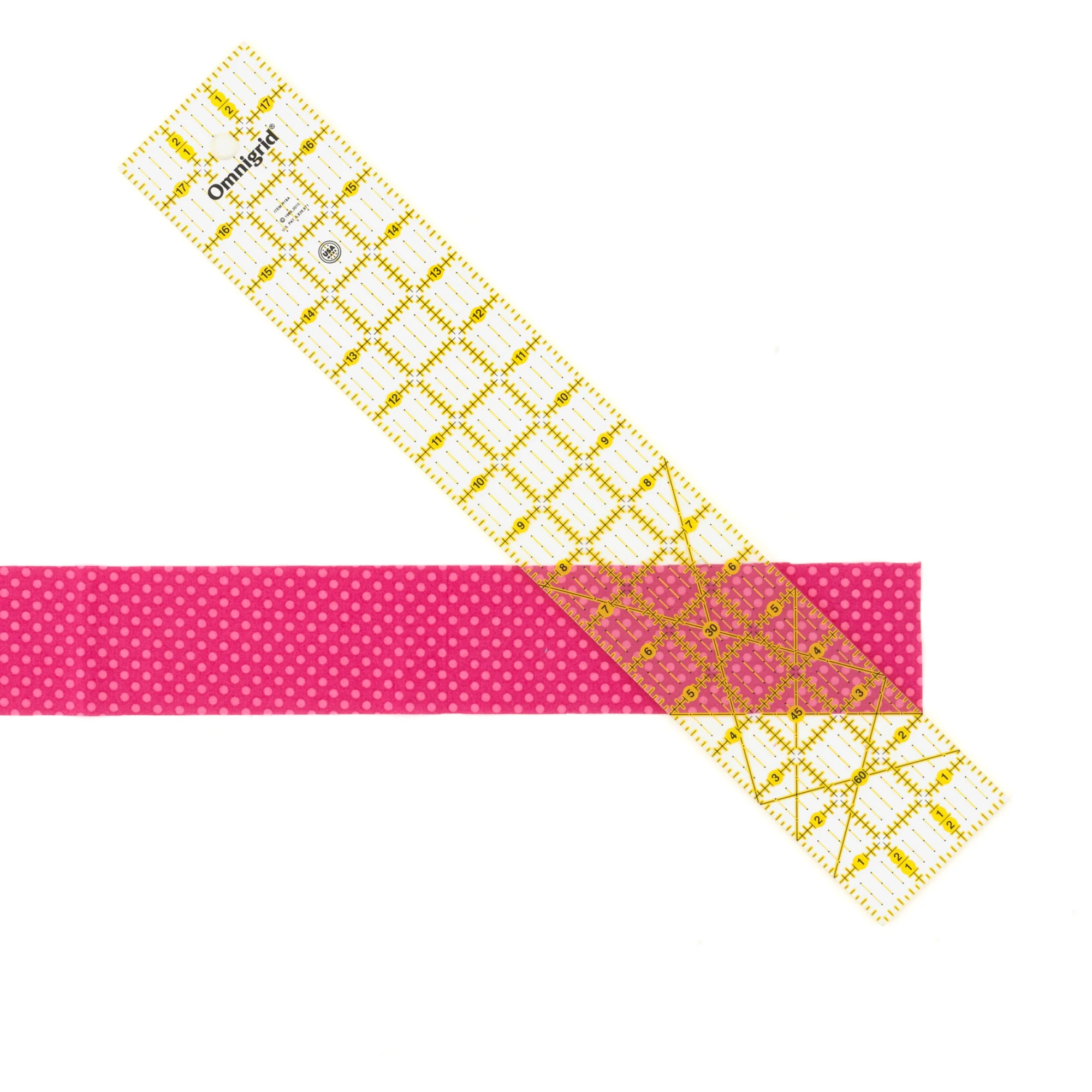 Rectangle Ruler with Angles, 3" x 18" - Image 4