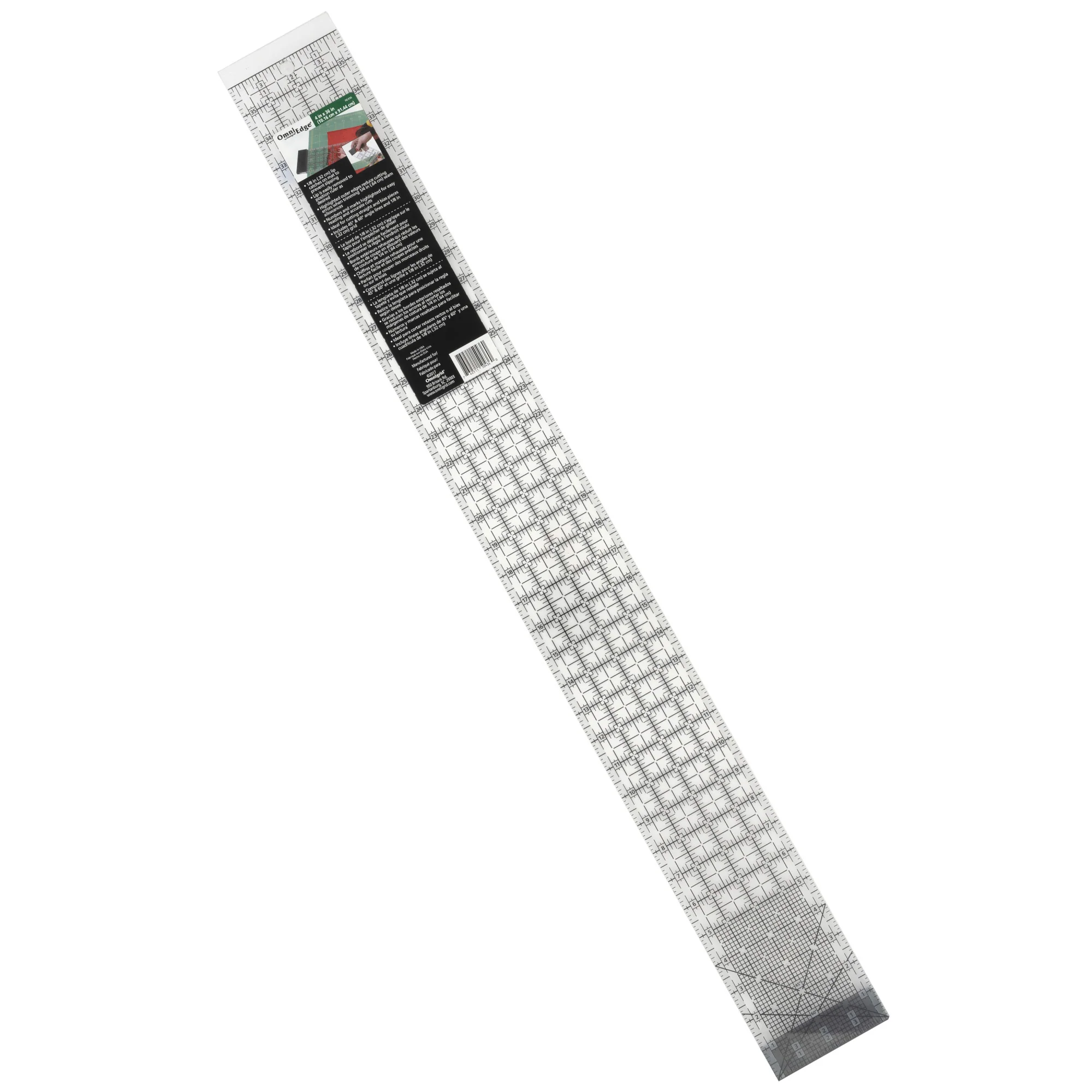 Rectangle Ruler with Removable Lip, 4" x 36" - Image 2