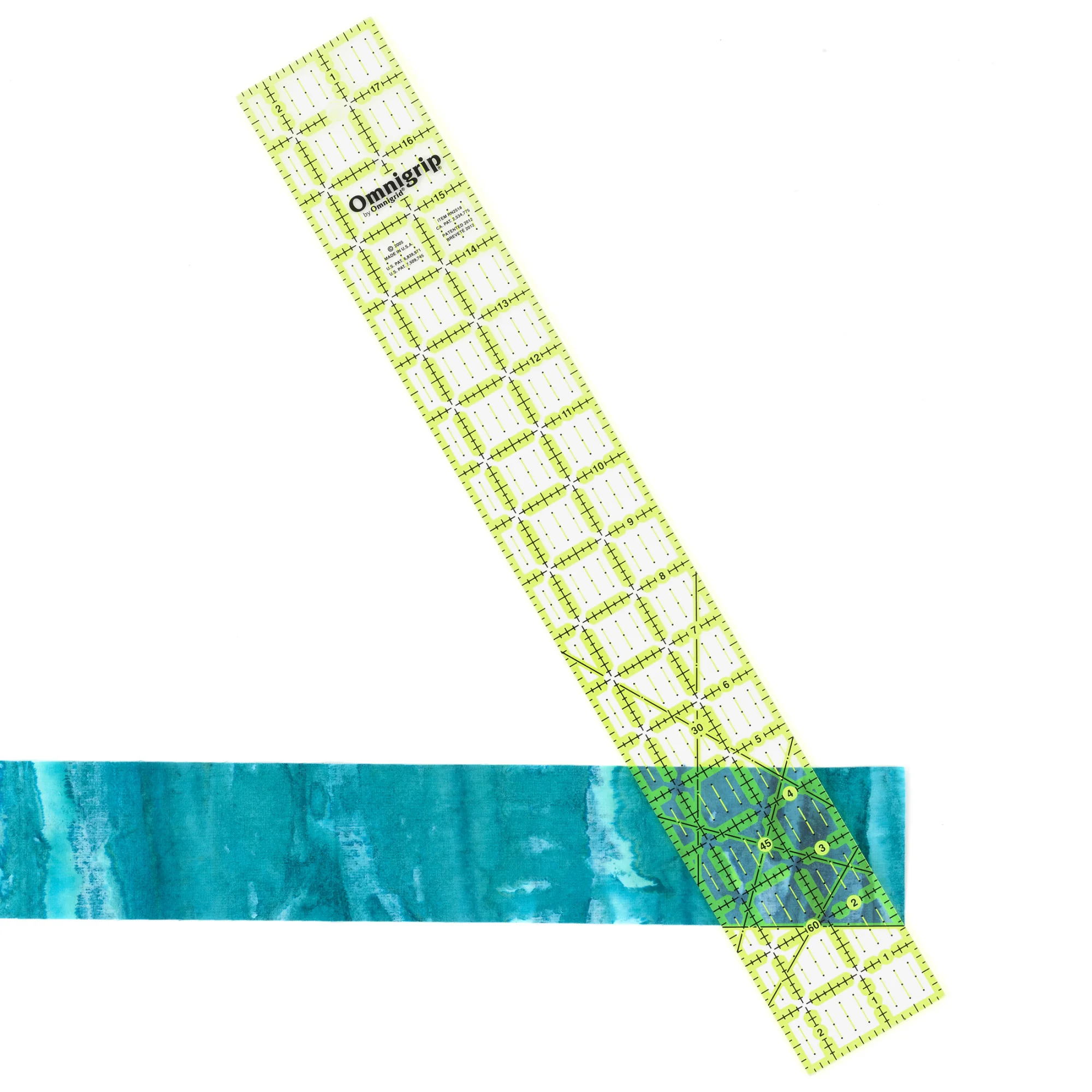 Neon Rectangle Ruler, 2-1/2" x 18" - Image 2