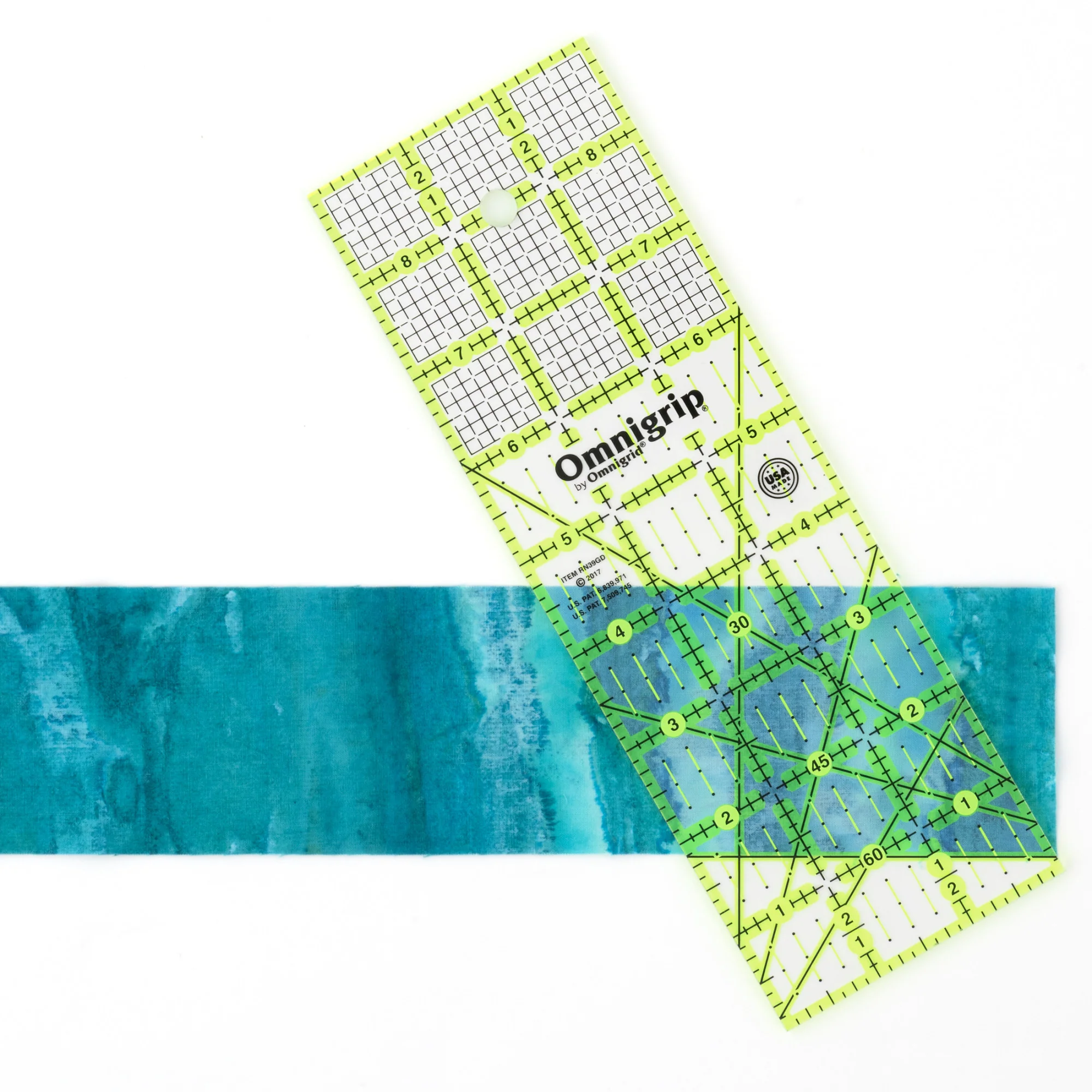 Neon Rectangle Grid Ruler, 3" x 9" - Image 2